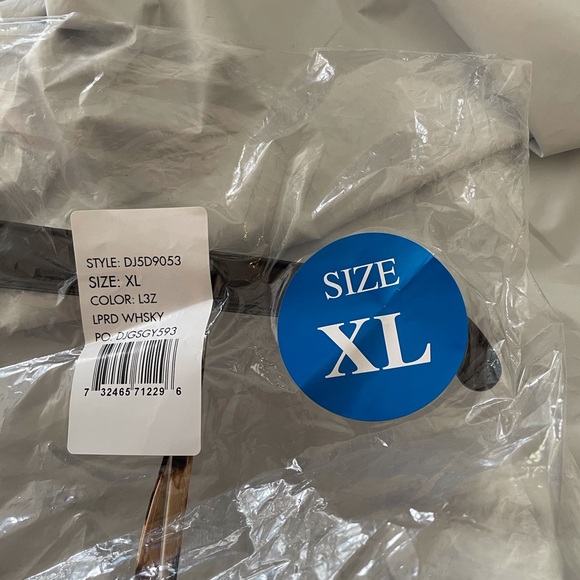 DKNY Leopard Print Slip Dress XL NWT - Picture 3 of 3